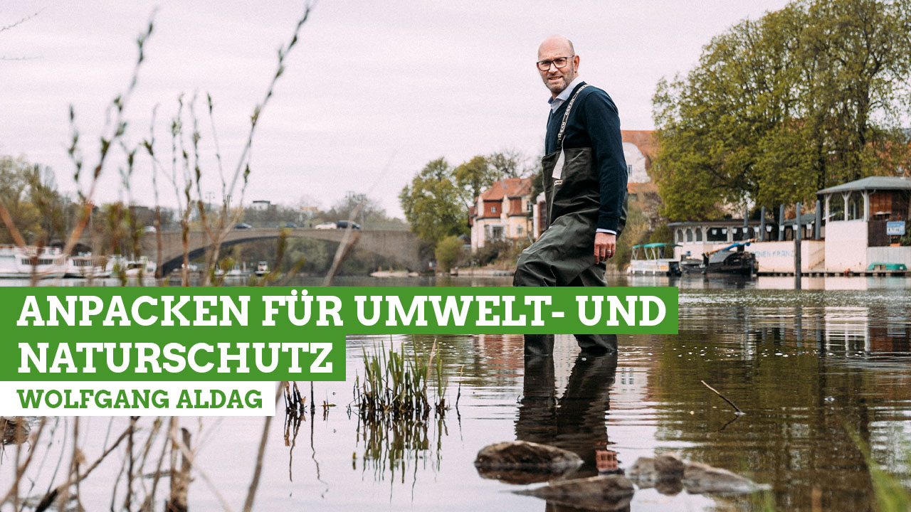 Wolfgang Aldag packt an für den Schutz der Natur und der Gewässer